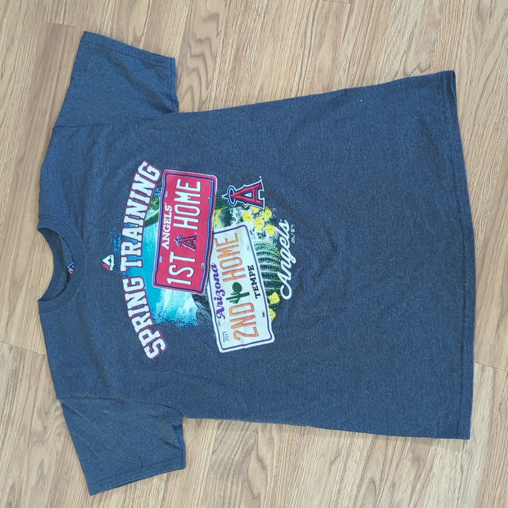 Majestic Spring Training Angels Beaseball  T-Shirt Medium M